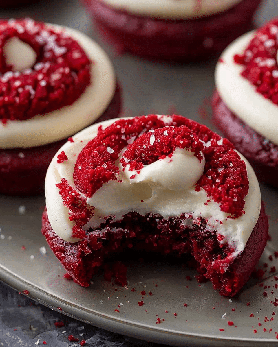 Crumbl Red Velvet Cupcake Cookies