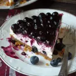 Fresh Blueberry Cheesecake with Homemade Crust