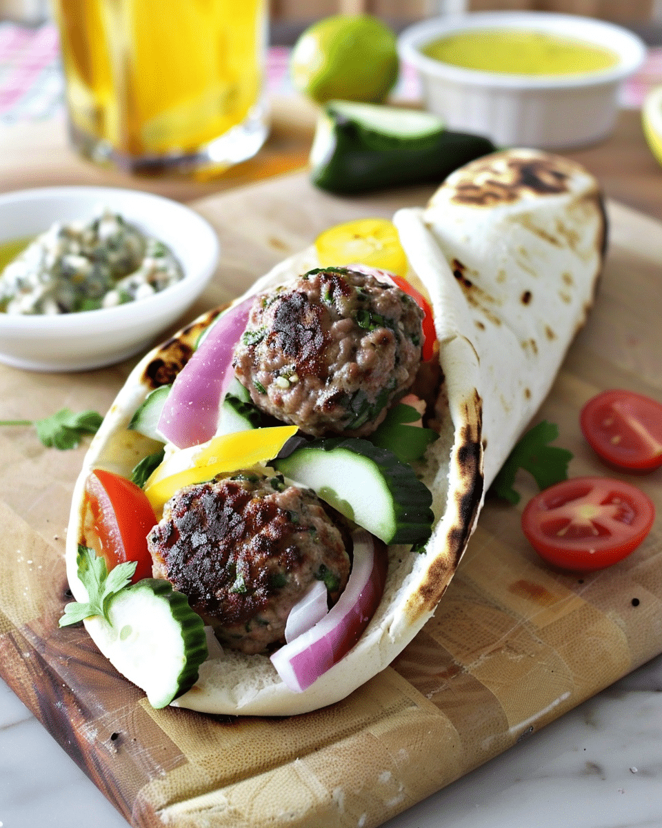 Lamb Meatball Gyros