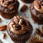 Ultimate Chocolate Pecan Pie Cupcakes