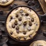 Cottage Cheese Chocolate Chip Cookie Skillet