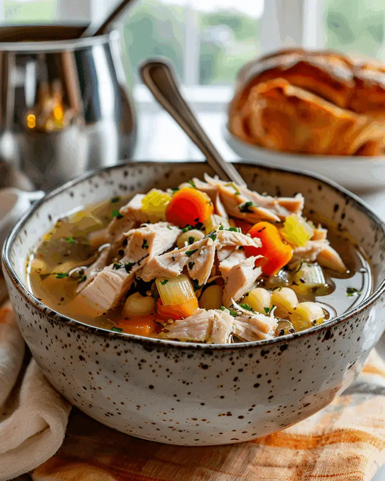Easy Turkey Soup (Leftover Turkey!)