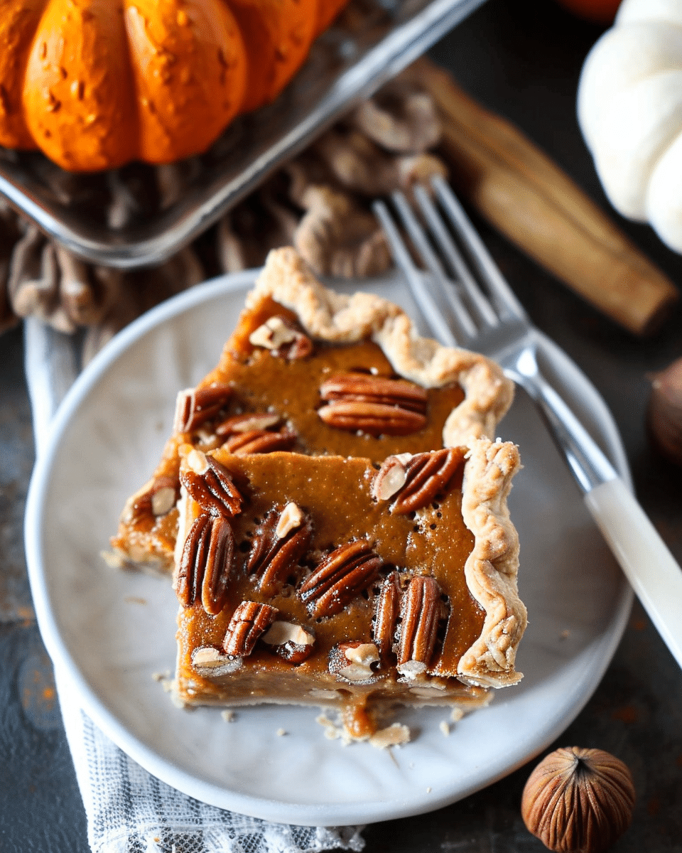 Pumpkin Pecan Pie Bars