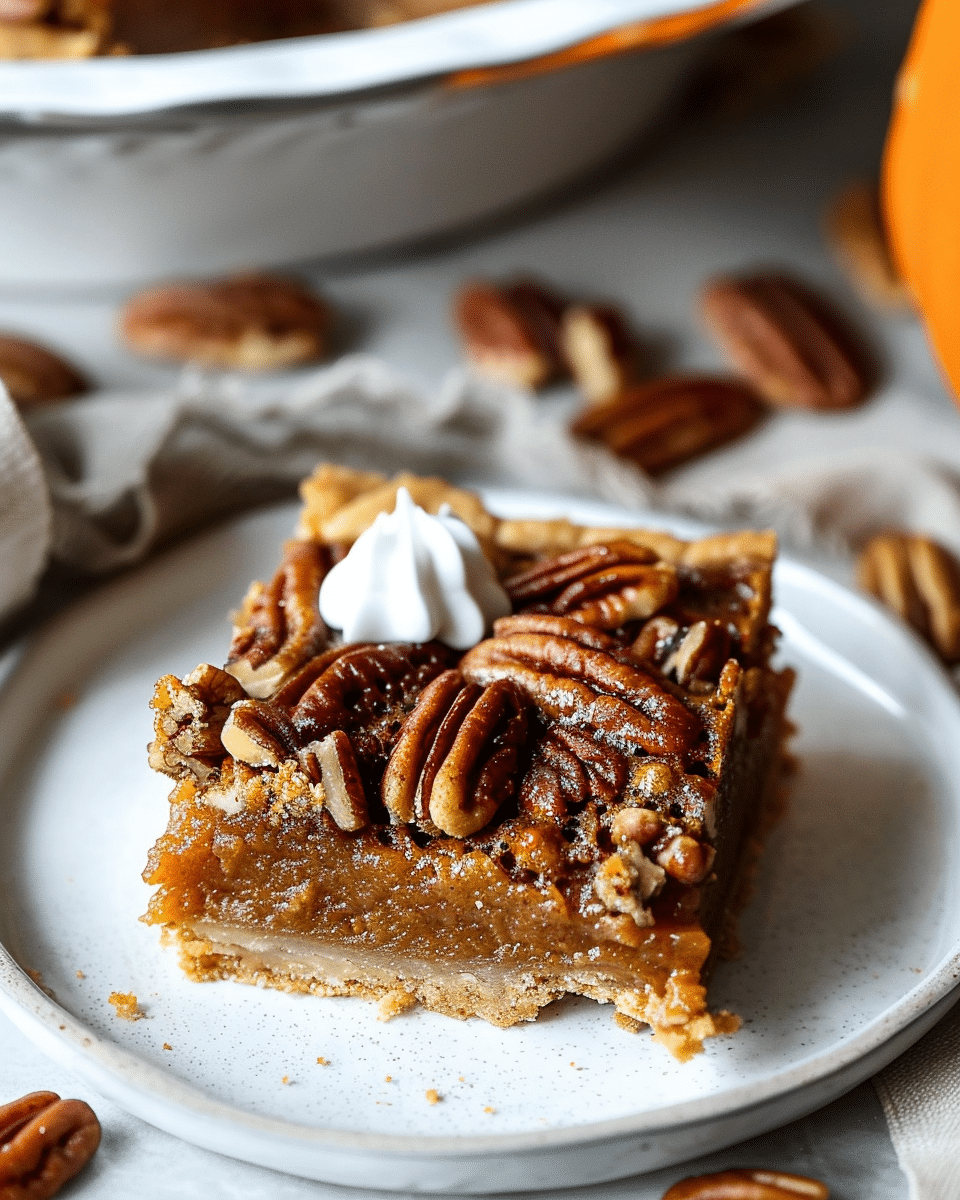 Pumpkin Pecan Pie Bars