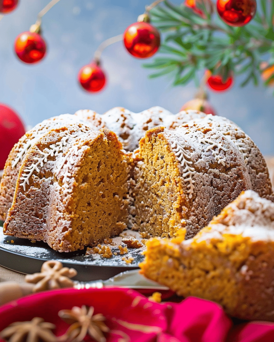 Pumpkin Gingerbread Bundt Cake