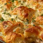 Cheesy Chicken Crescent Bake