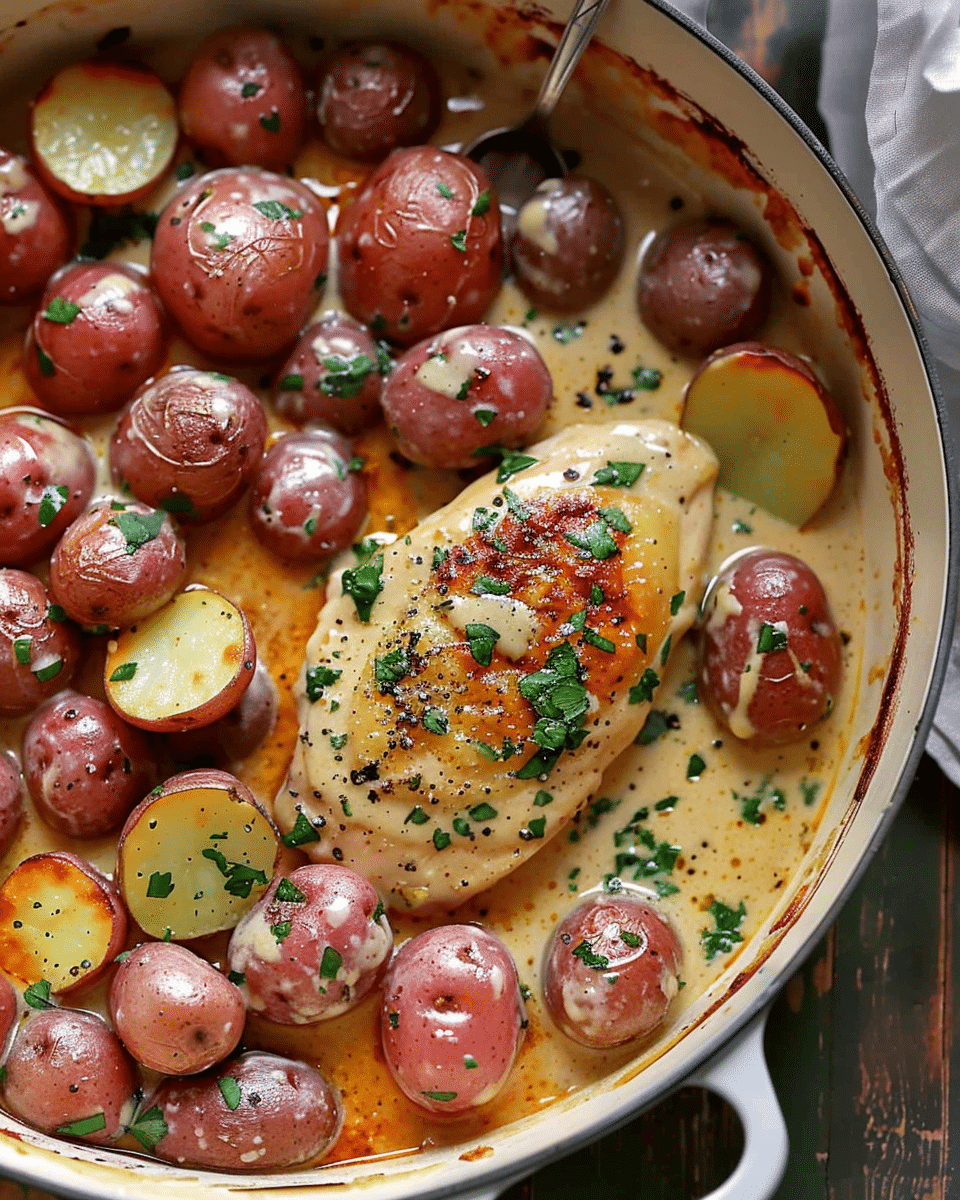 One Pot Dijon Chicken and Potatoes