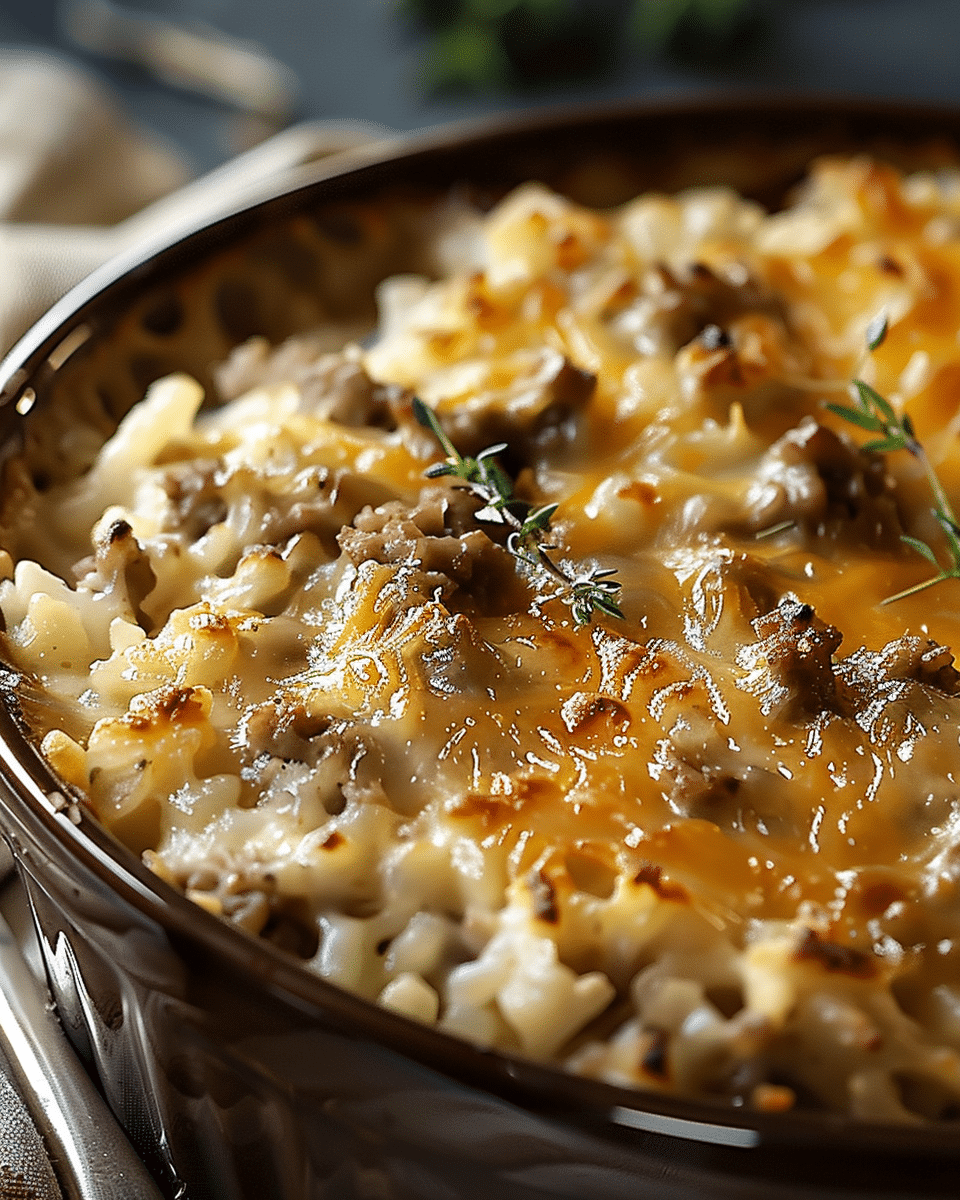 French Onion Ground Beef Casserole