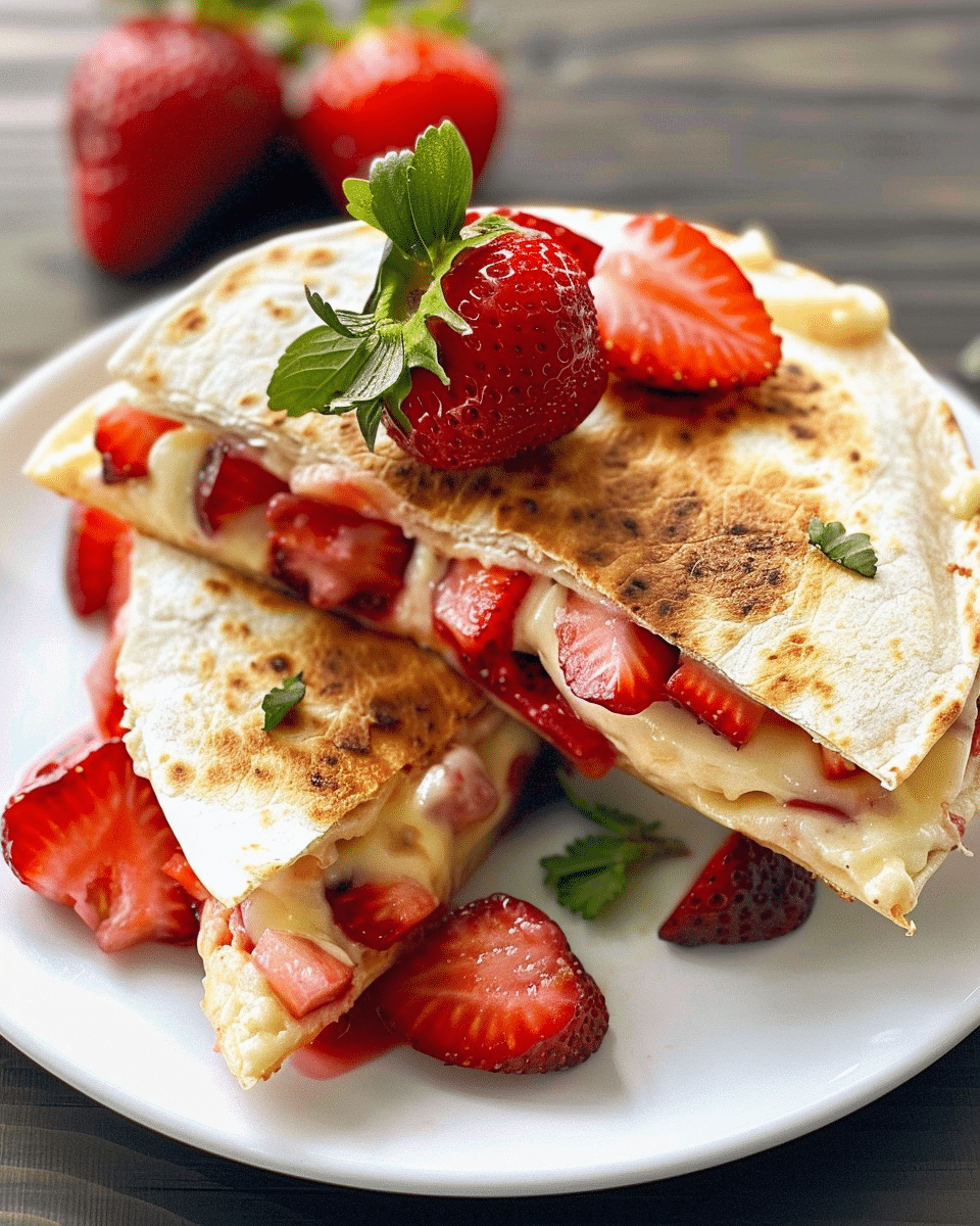 Strawberry Cheesecake Quesadillas