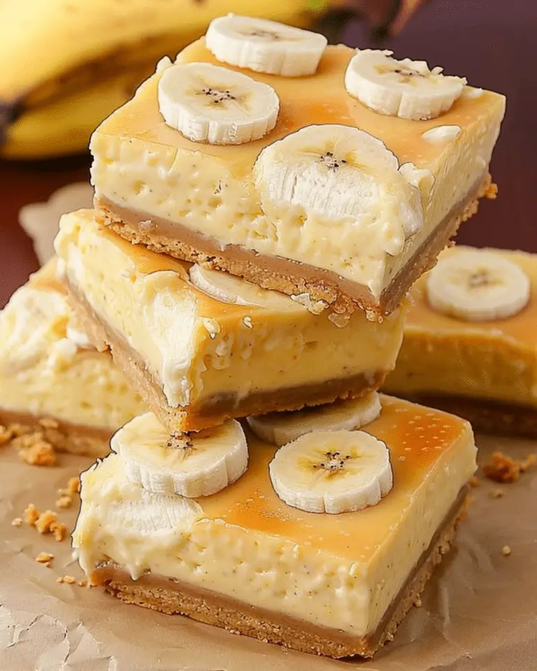 Banana Pudding Cheesecake Squares