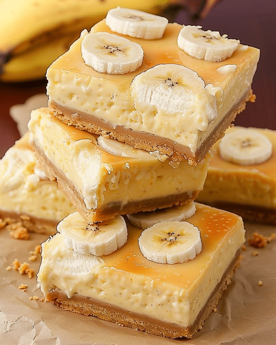 Banana Pudding Cheesecake Squares