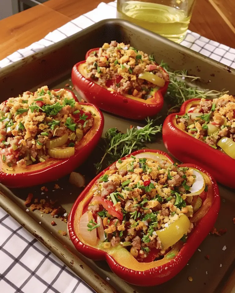 Cajun Surf & Turf Stuffed Peppers