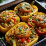 Cajun Surf & Turf Stuffed Peppers