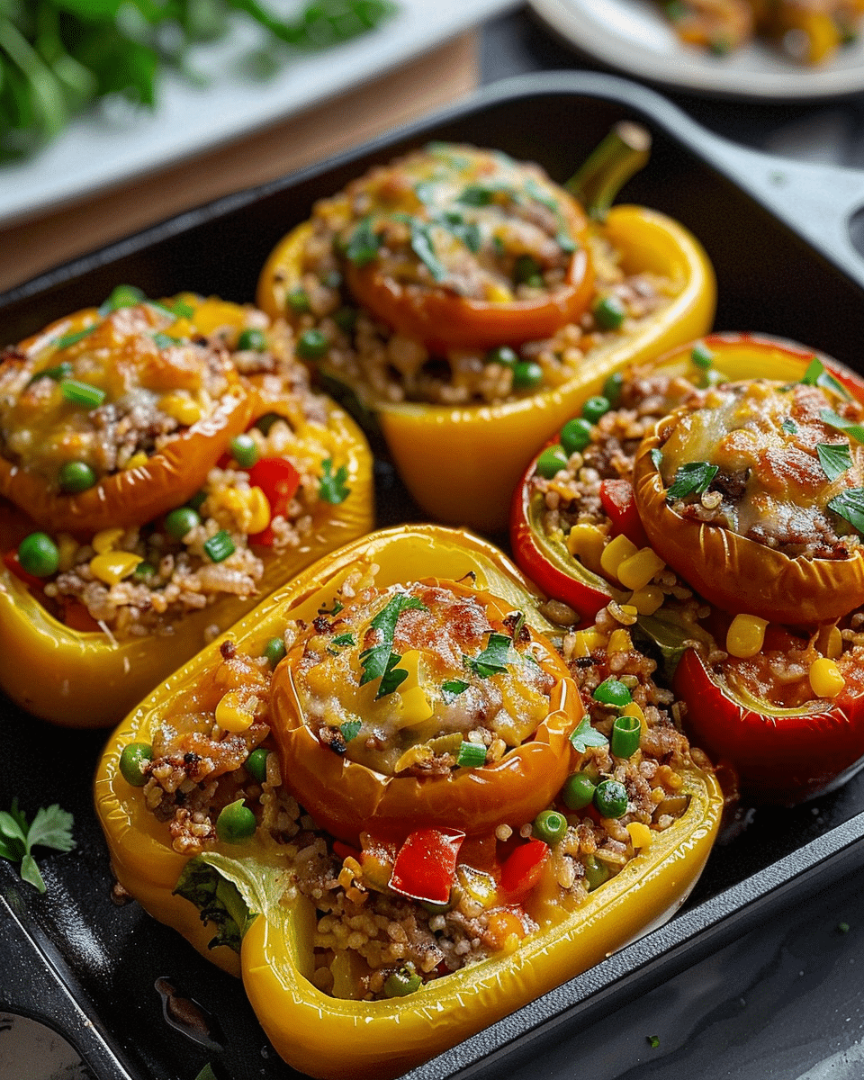 Cajun Surf & Turf Stuffed Peppers