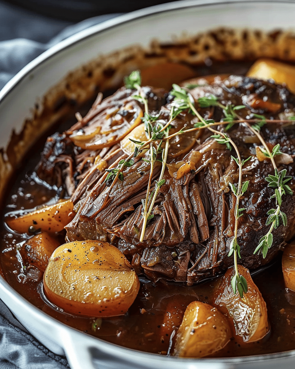 Crockpot Apple Cider Pot Roast