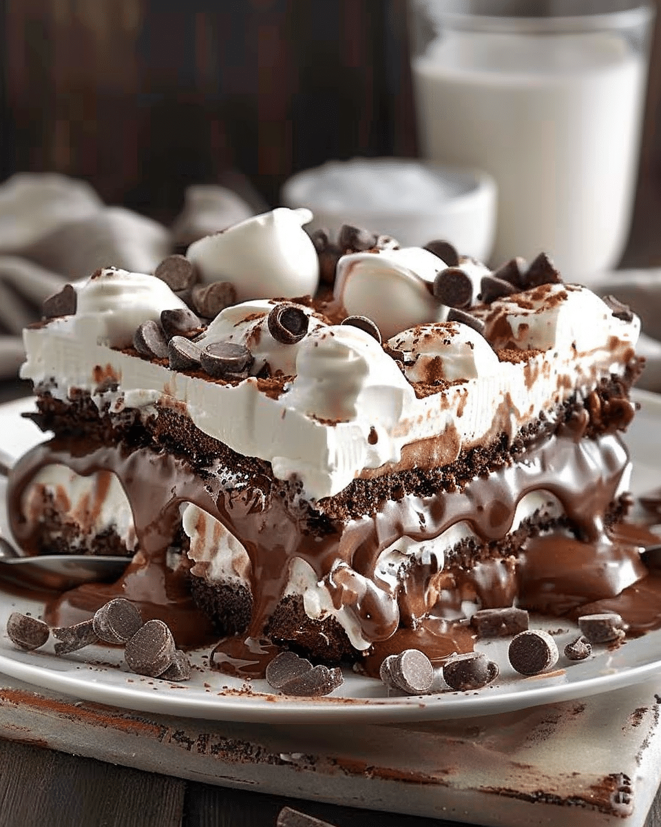 Hot Chocolate Lasagna Dessert