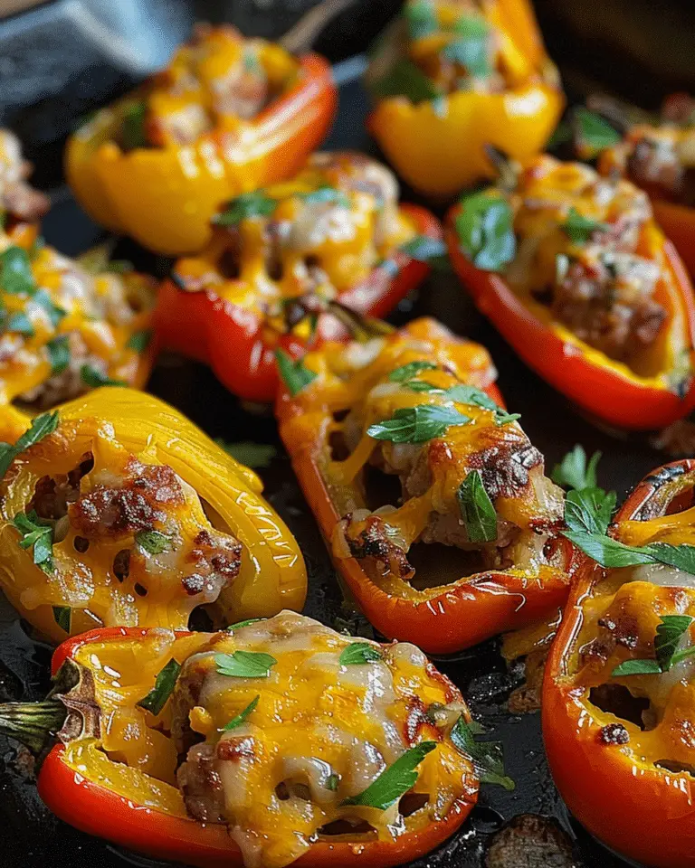 30-Minute Sausage Stuffed Mini Peppers