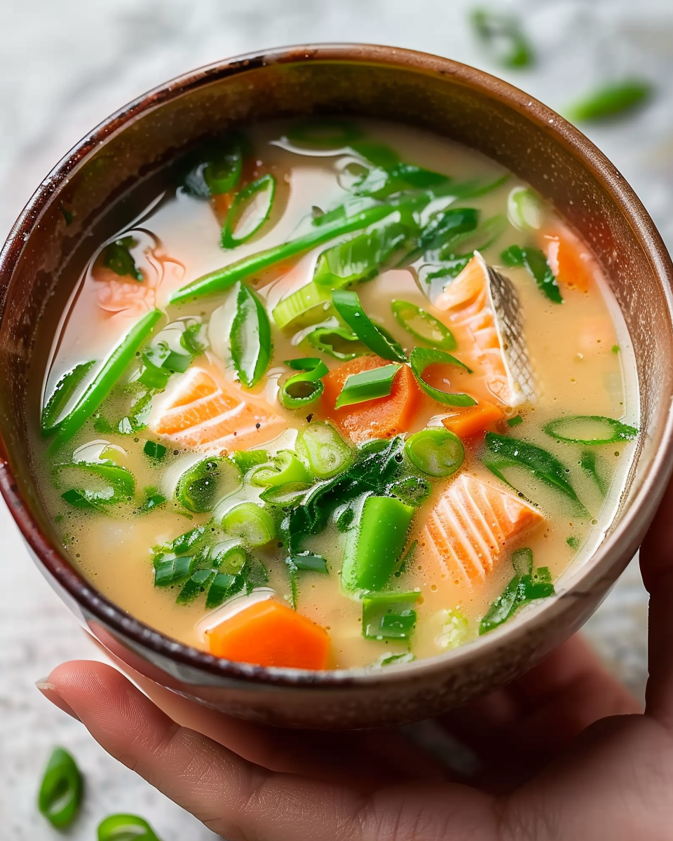 Nourishing Salmon Miso Soup