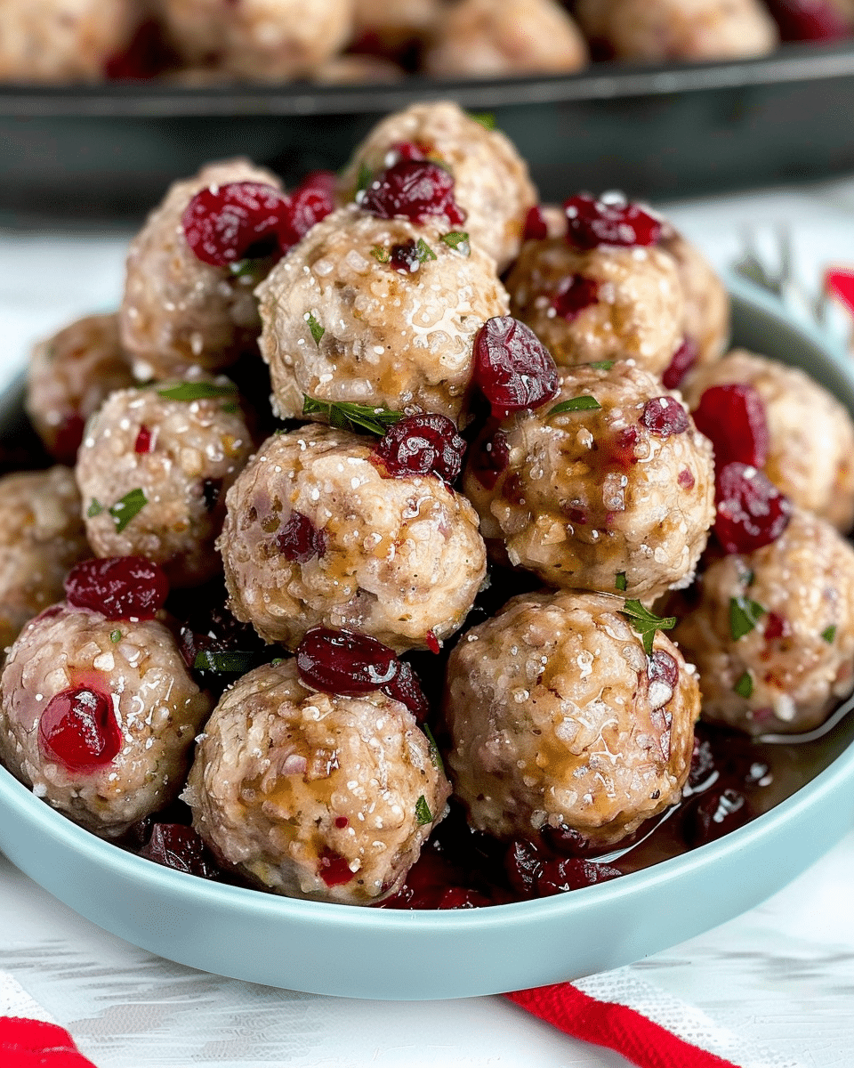 Sweet & Tangy Cranberry Meatballs