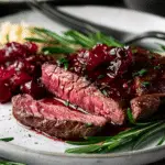 Cranberry Balsamic Ribeye Steak