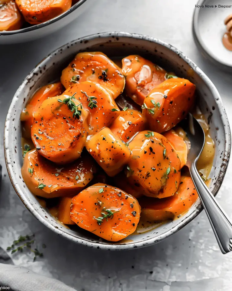Honey Butter Thyme Crockpot Glazed Carrots