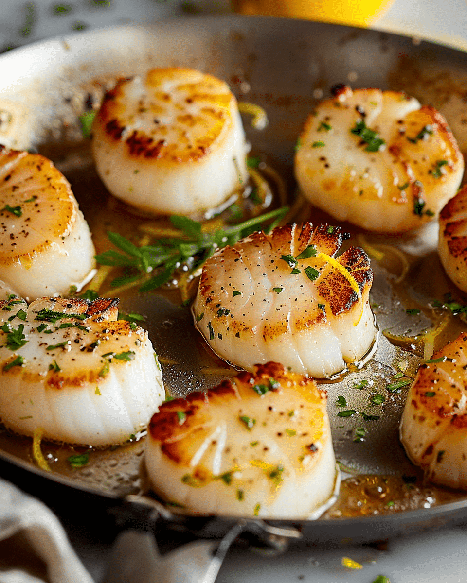 Pan Seared Lemon Butter Scallops