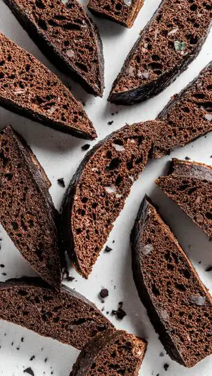 Peppermint Mocha Chocolate Biscotti