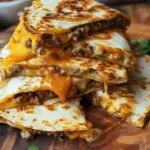 Cheeseburger Quesadillas with Dipping Sauce