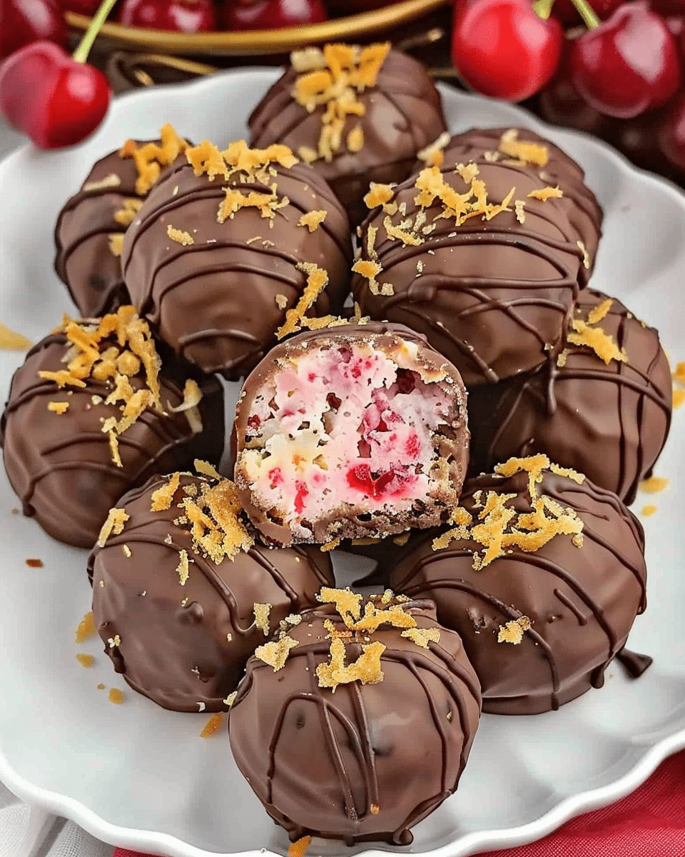 Cherry Mash Truffles
