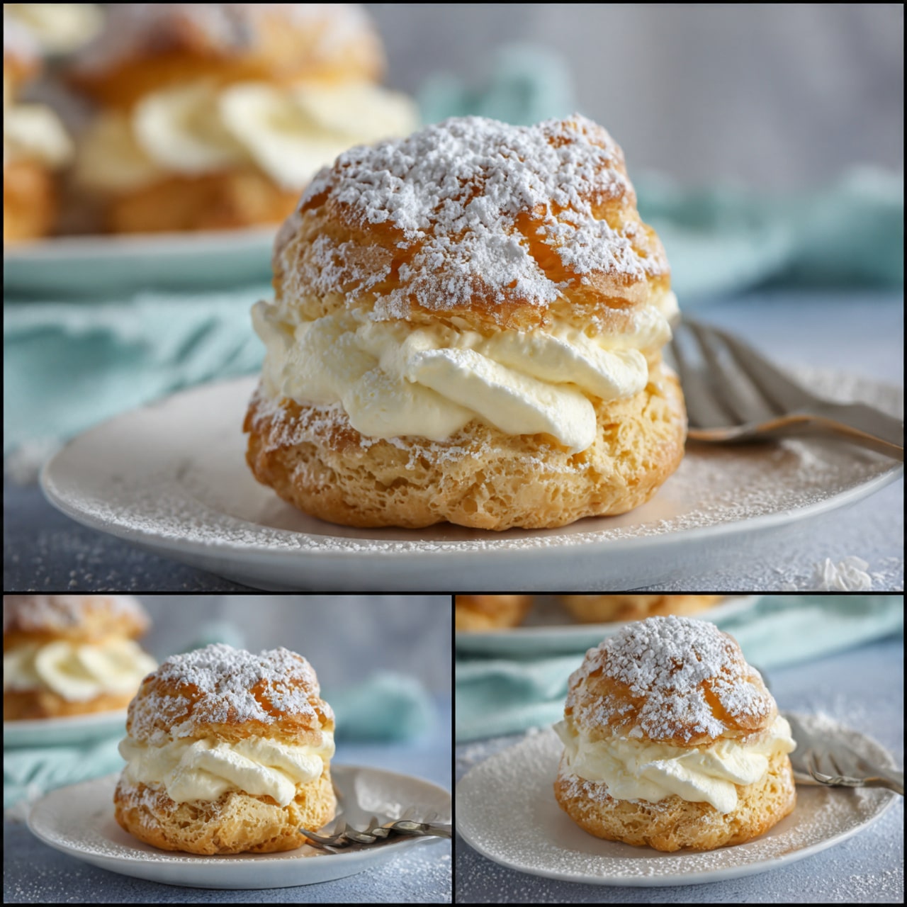 Cream Puffs with Chantilly Cream