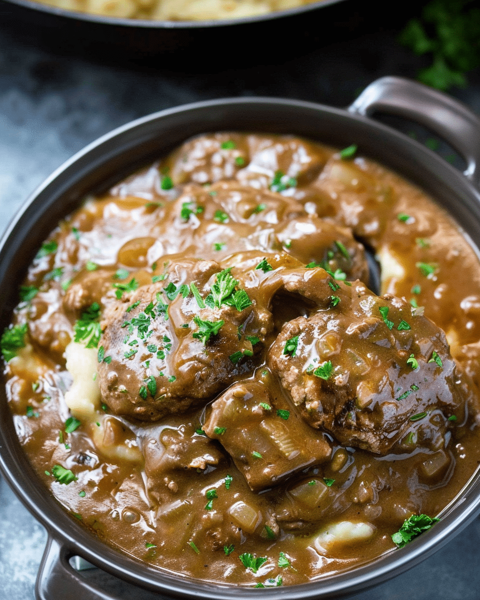 Slow Cooker Salisbury Steak
