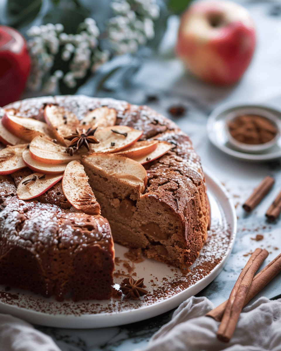 Spiced Cinnamon Apple Cake