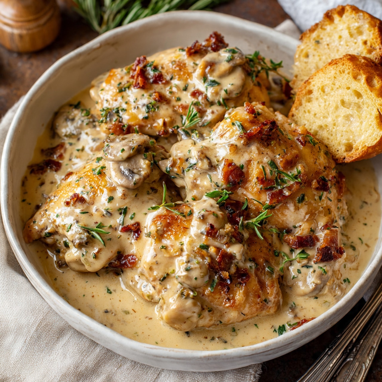 Slow Cooker Creamy Italian Chicken (4-Ingredient Comfort Classic)