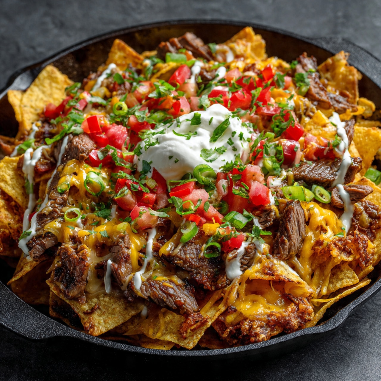 The Best Steak Loaded Nachos