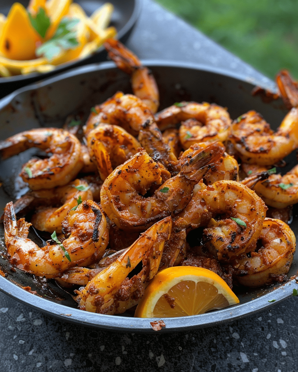 Guajillo-Ancho Orange Chili Paste Shrimp