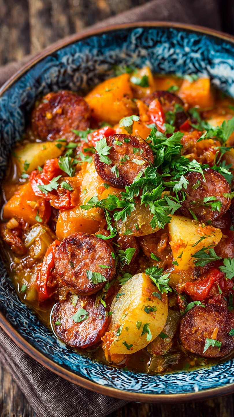 Harvest Stew with Smoked Sausage