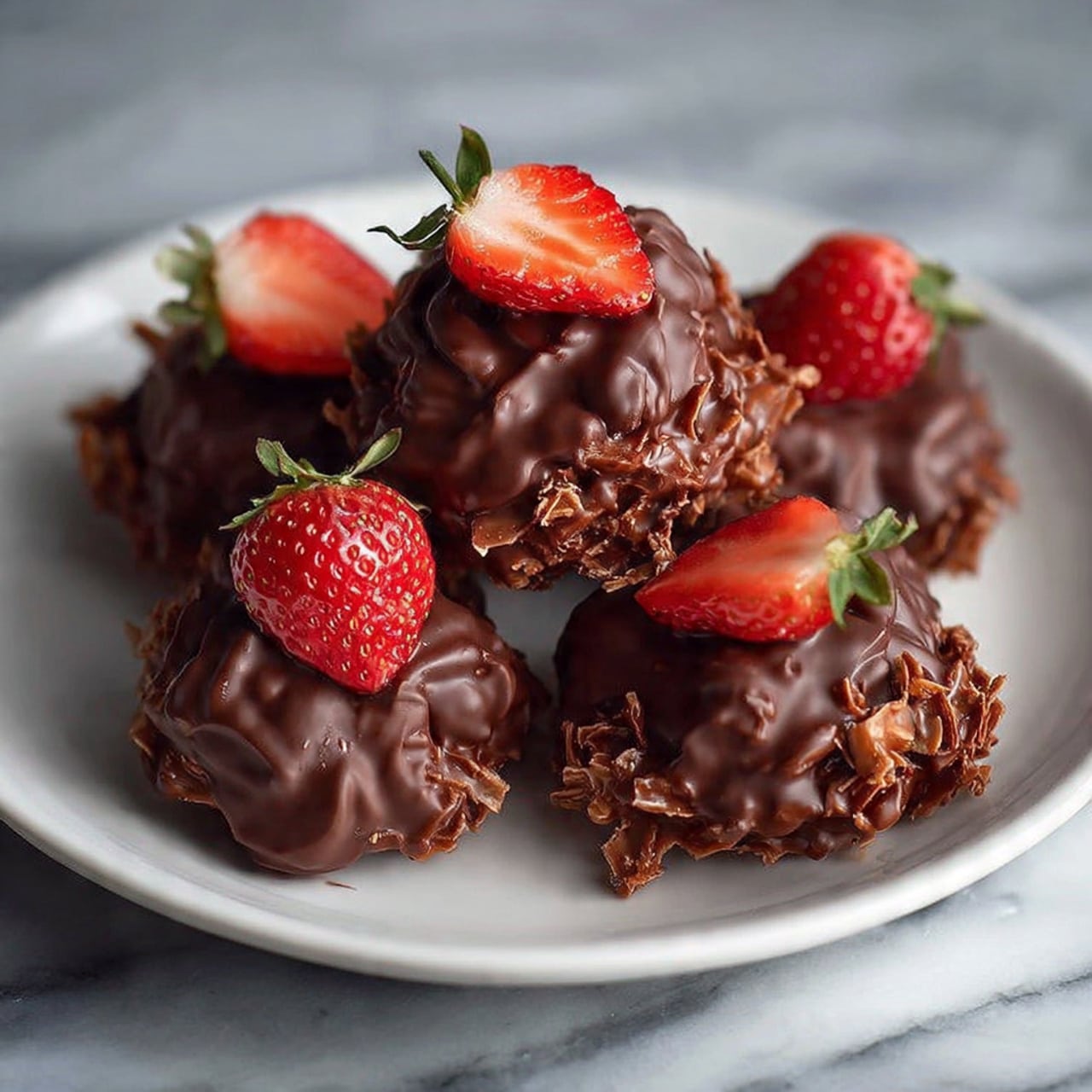 Chocolate Strawberry Yogurt Clusters
