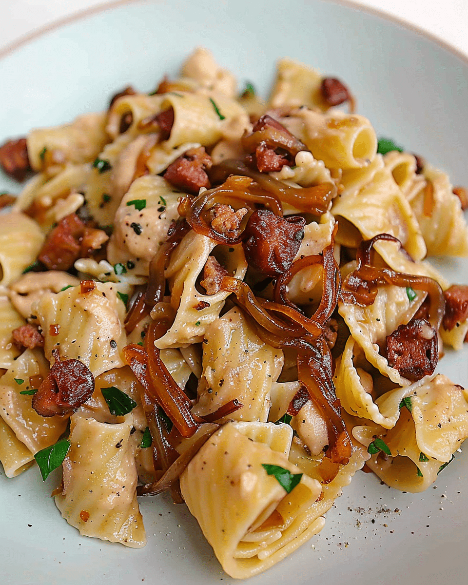 Vegan Caramelized Onion Pasta