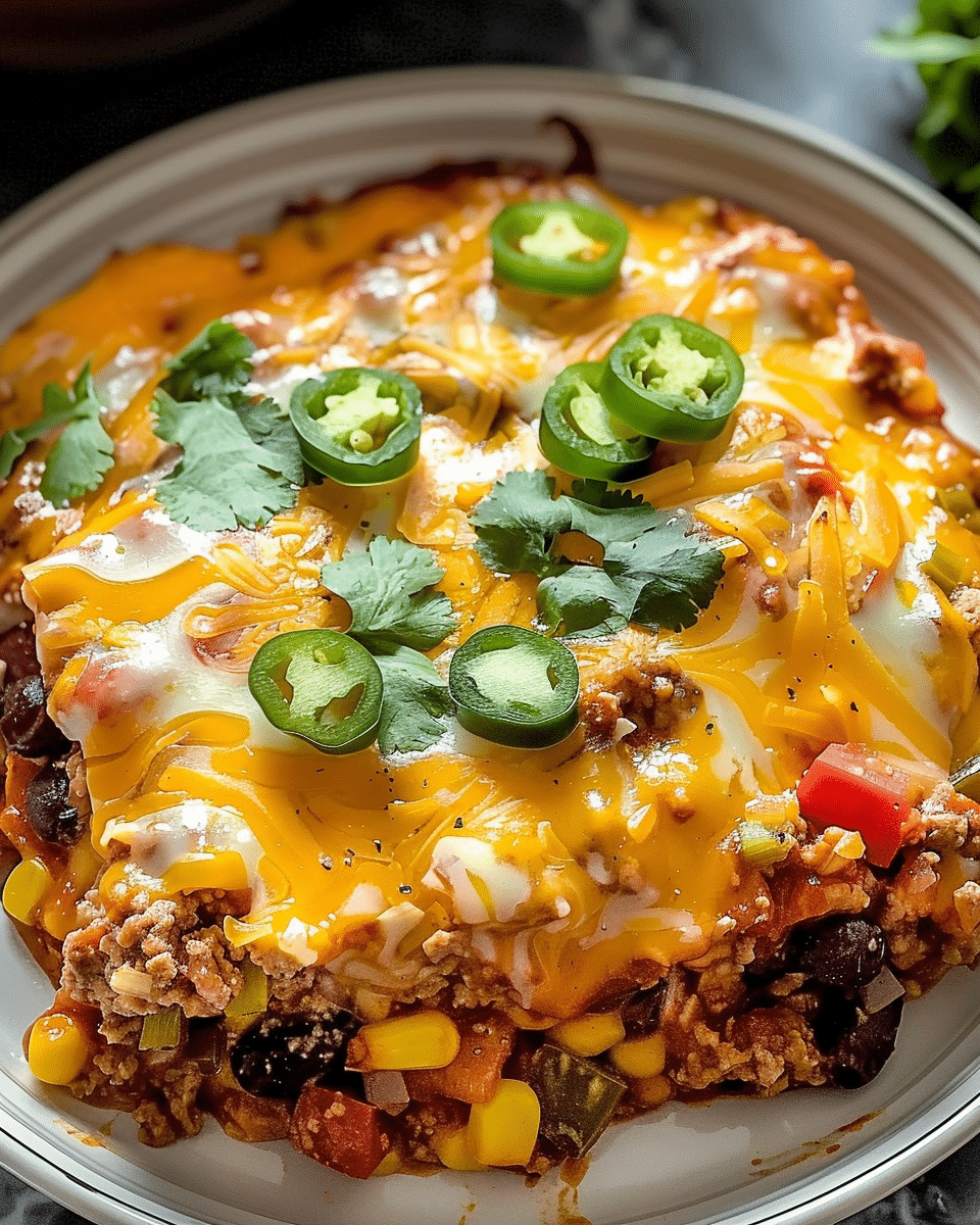 Slow Cooker Taco Casserole