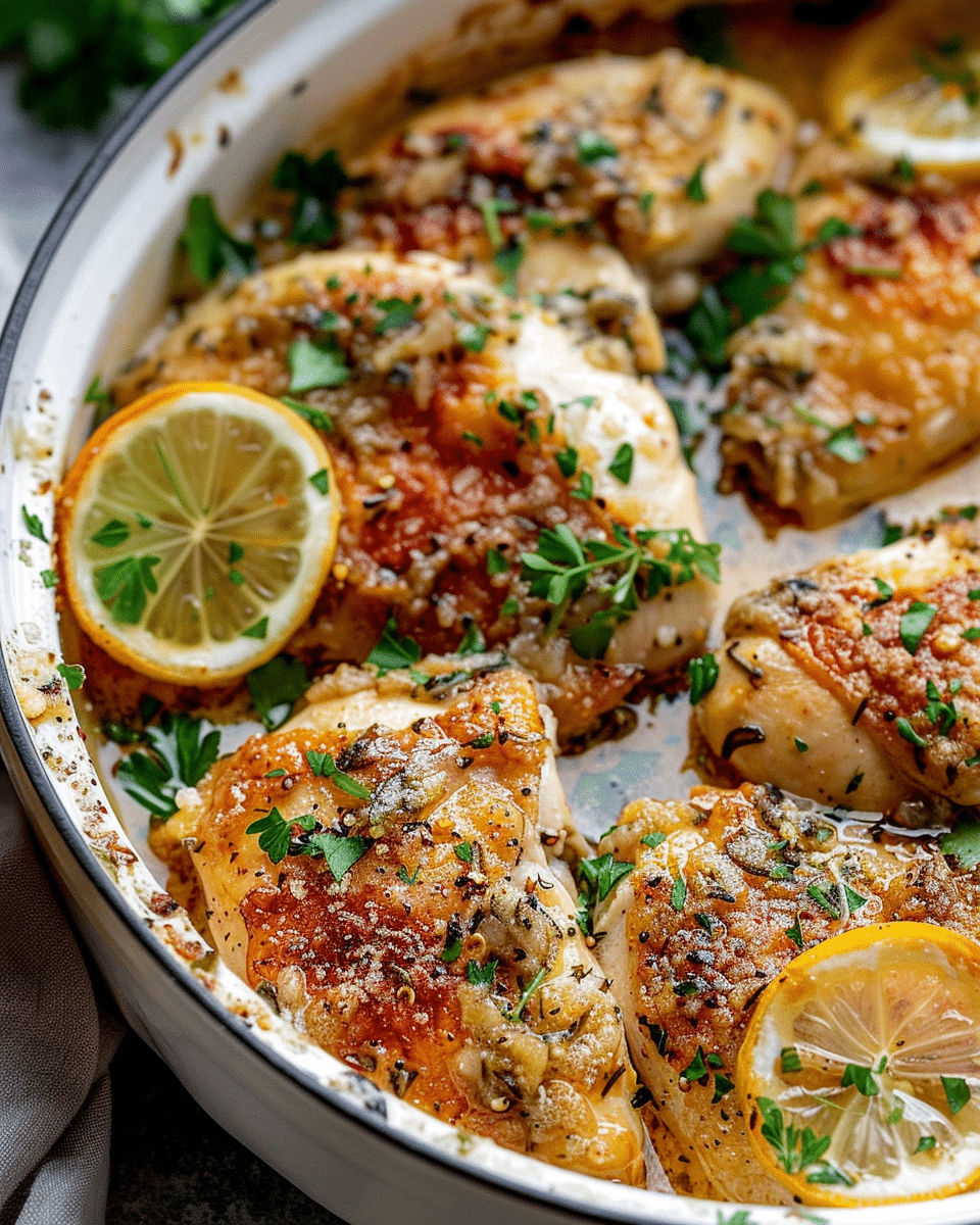 Crockpot Garlic Parmesan Chicken