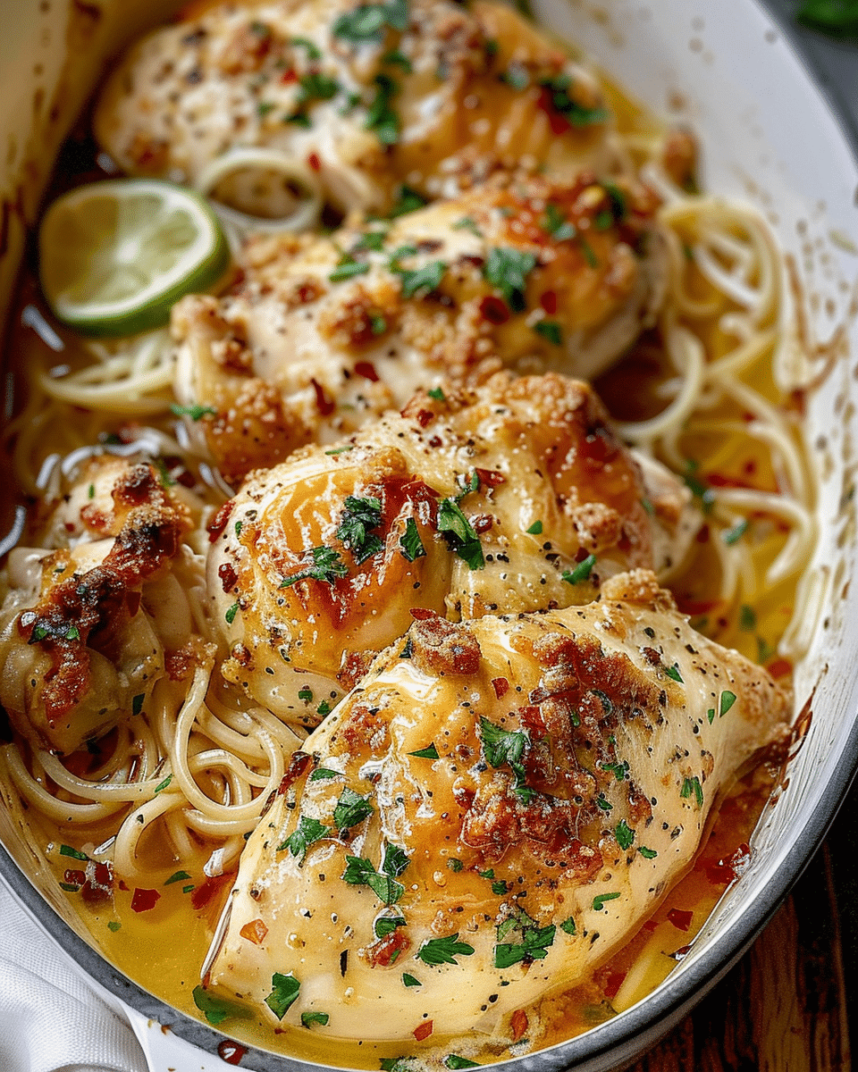 Crockpot Garlic Parmesan Chicken