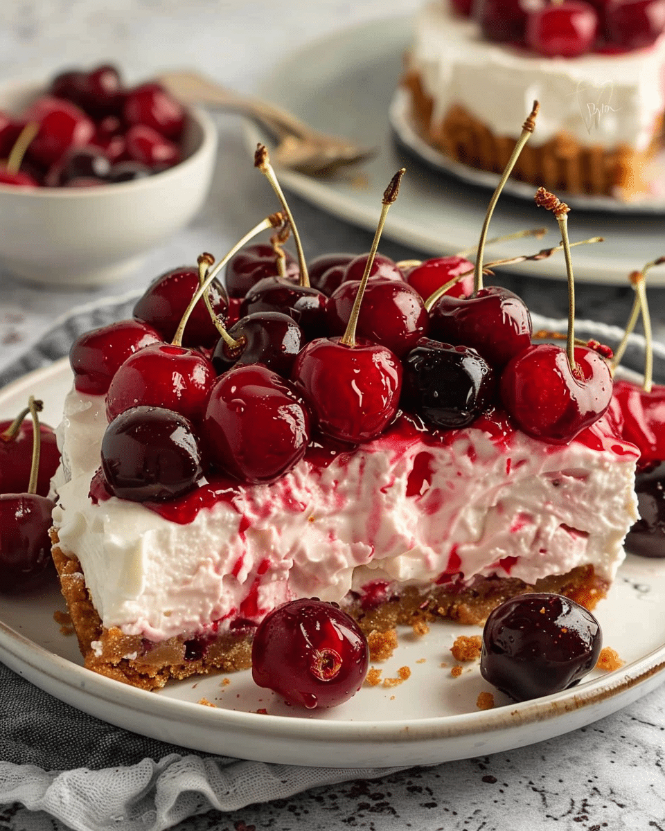 No-Bake Cherry Cheesecake
