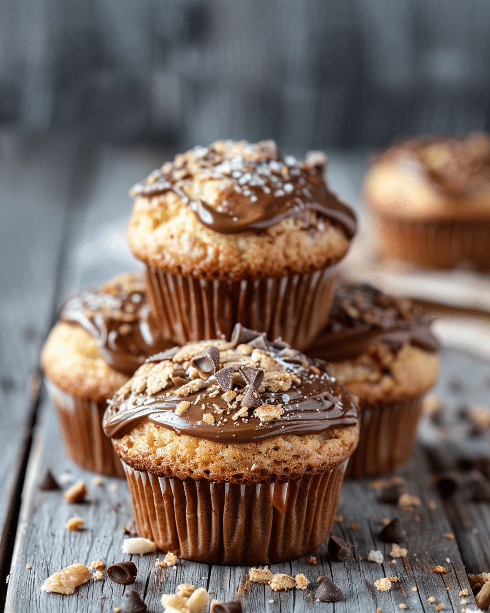 Nutella S’more Crescent Muffins