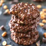 No-Bake Chocolate Peanut Butter Crunch Cookies