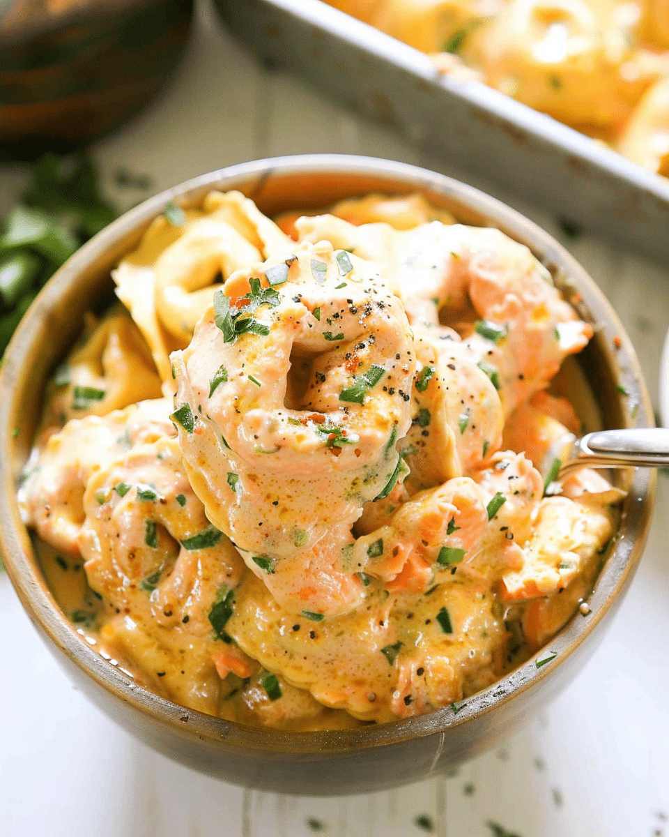 Creamy Salmon Tortellini