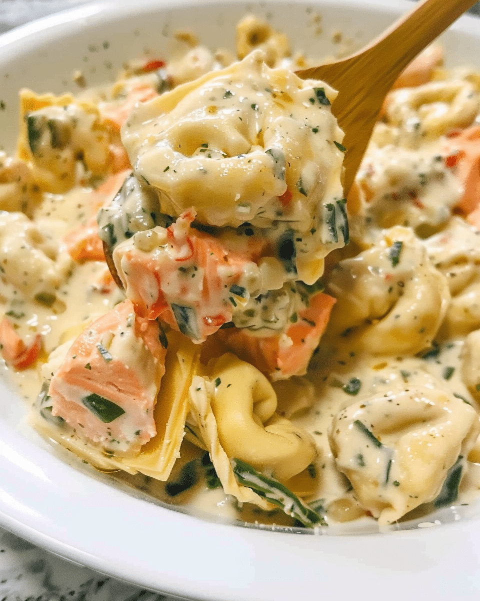 Creamy Salmon Tortellini