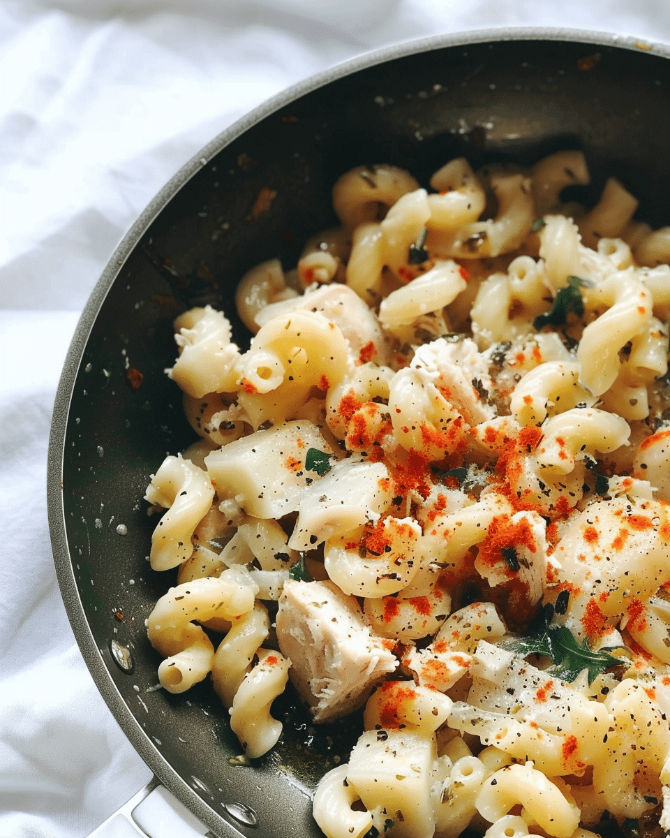 10-Minute Healthy Macaroni With Chicken