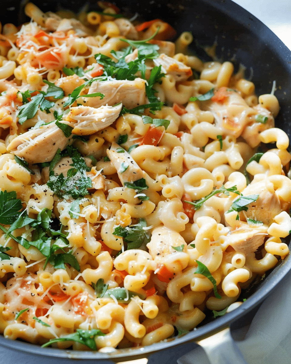 10-Minute Healthy Macaroni With Chicken