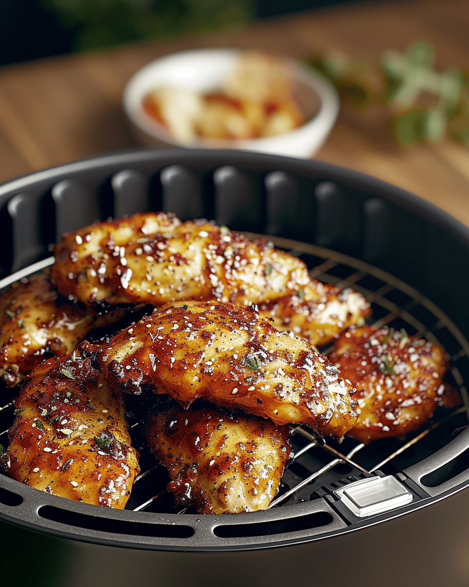 Air Fryer Honey Butter Garlic Chicken Tenders