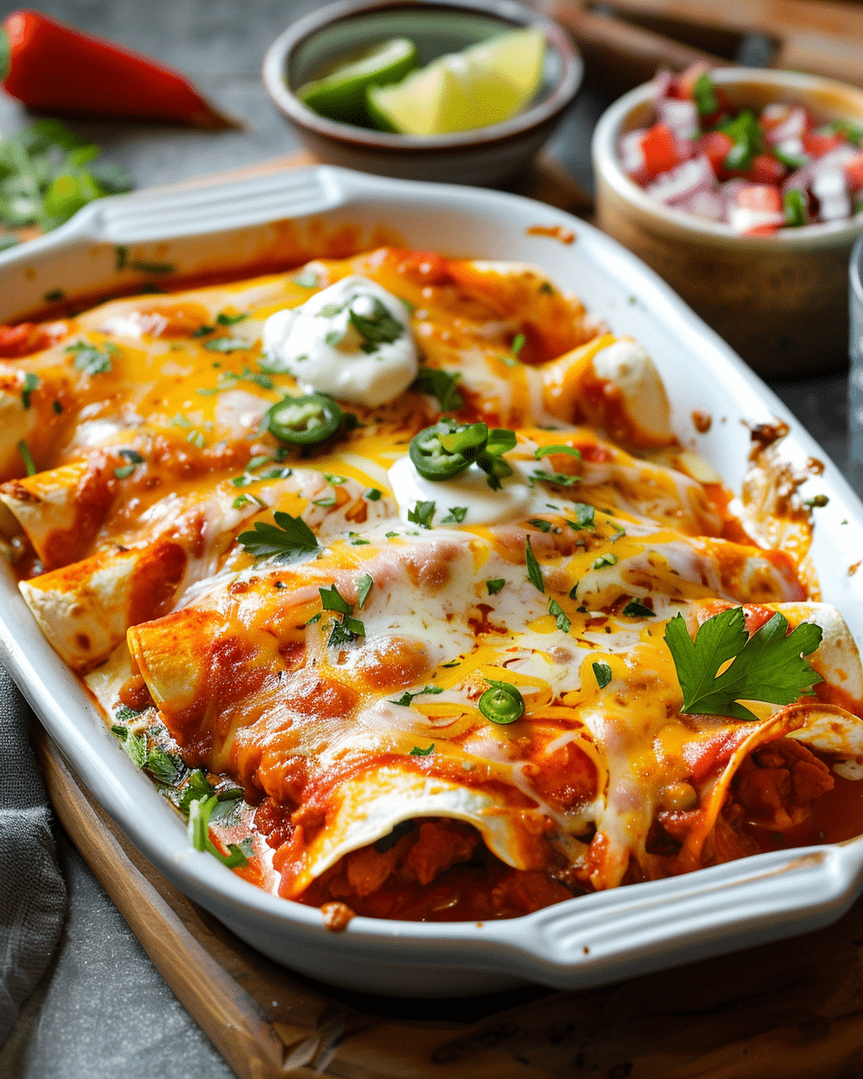 Authentic Red Chile Enchiladas Recipe